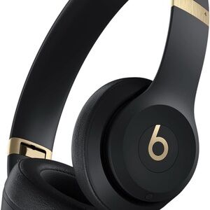 Beats Solo 4 Wireless Bluetooth On-Ear Headphones, Black & Gold